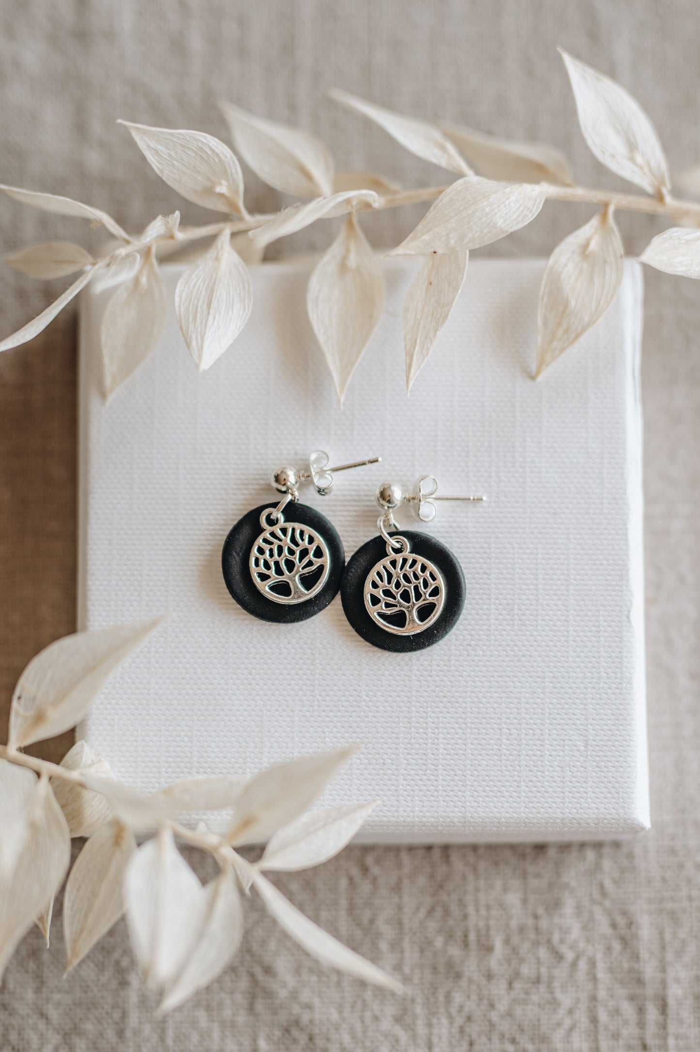 "Crown" earrings tree of life