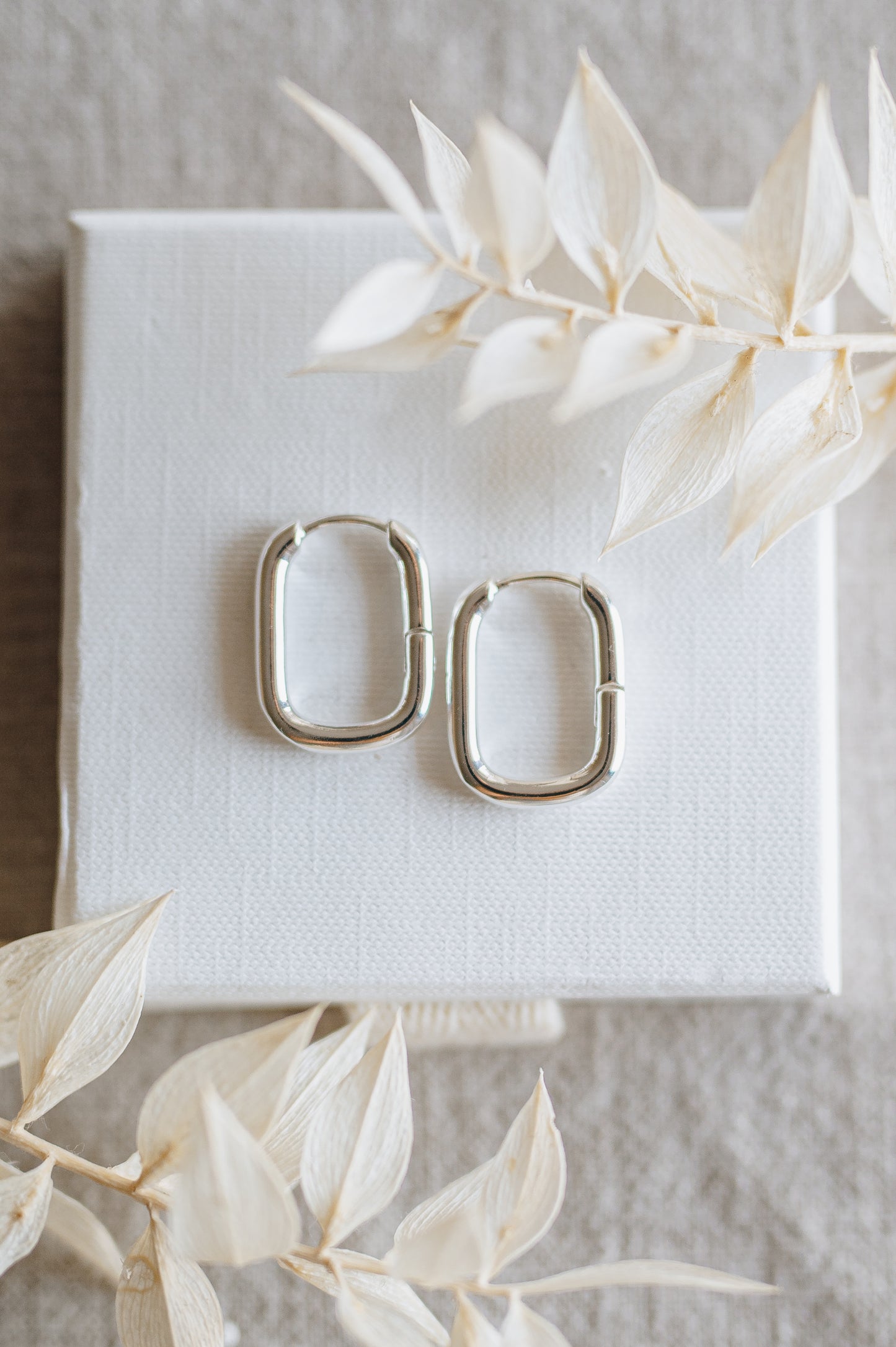 "Pulse" Long Hoop Earrings