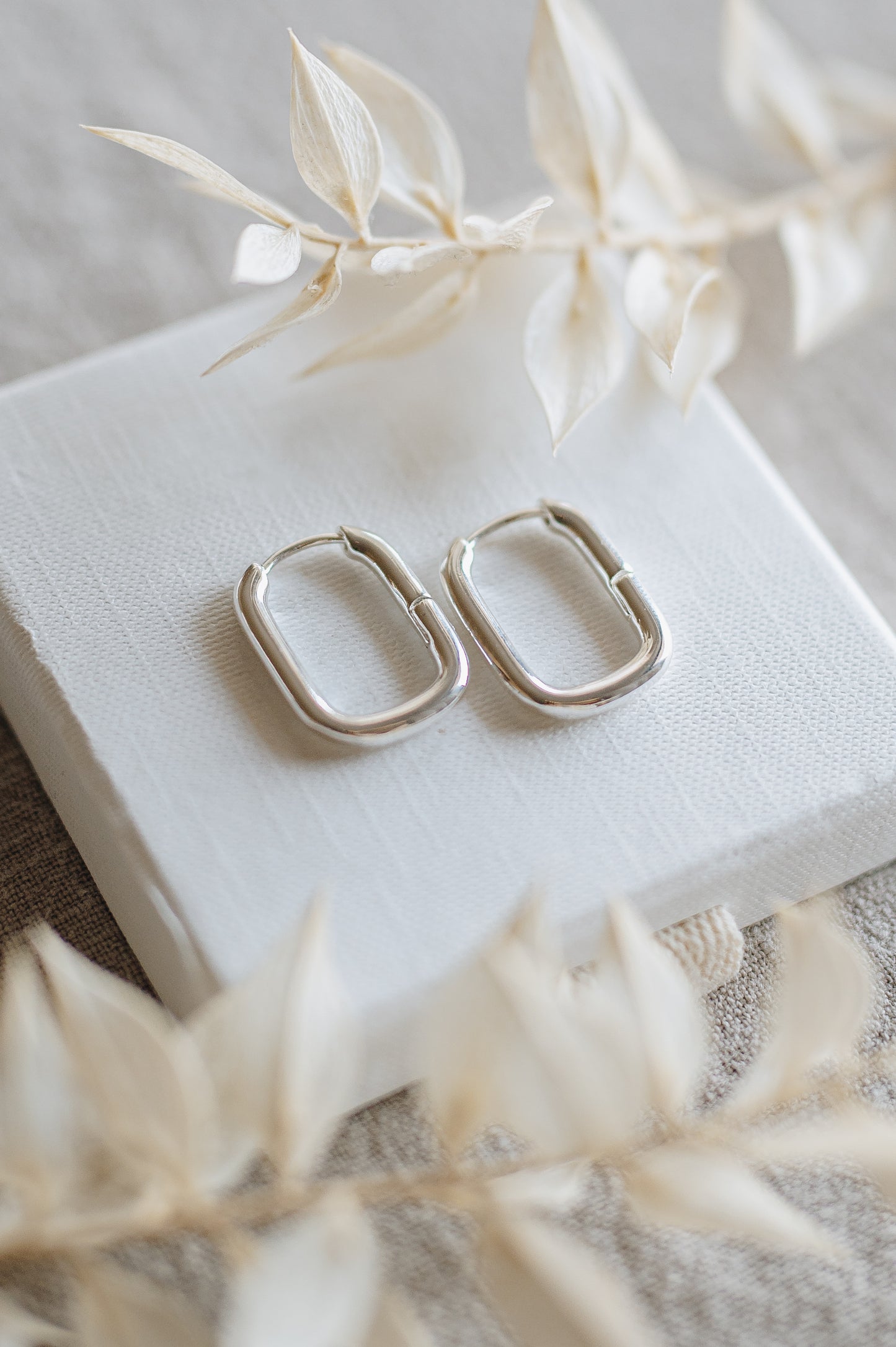 "Pulse" Long Hoop Earrings