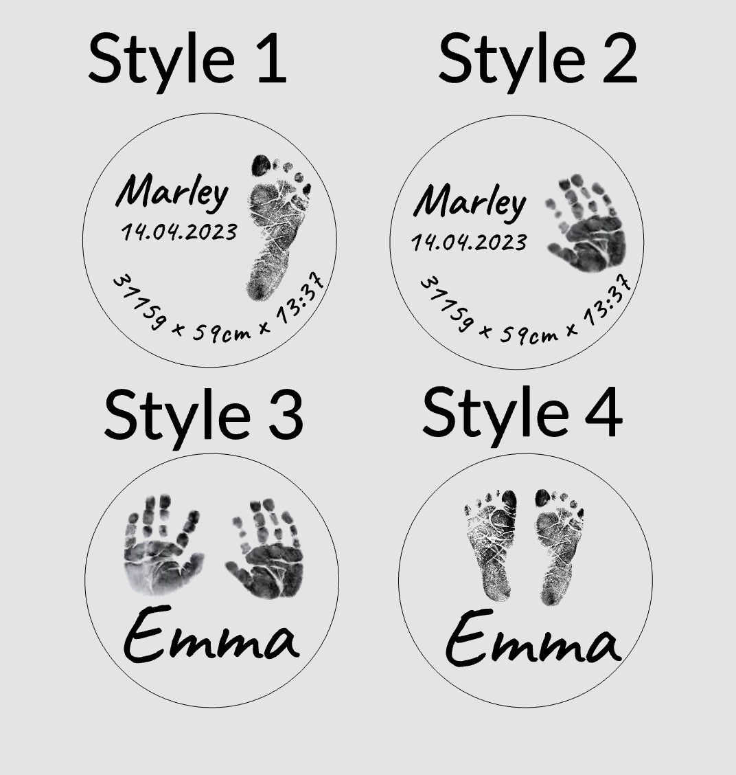 CORA - personalisierbare Fußabdruckkette