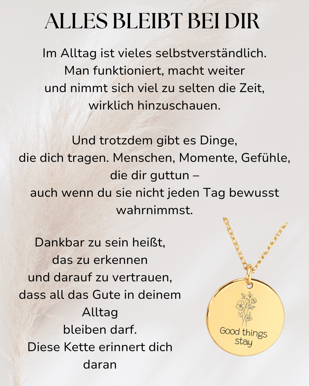 NOLA - Affiermations Kette Dankbarkeit