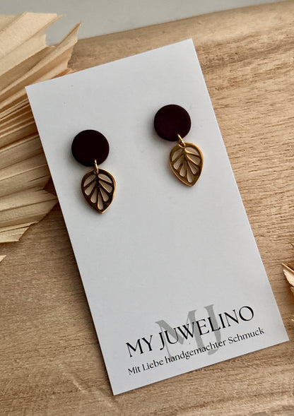 JULE - Herbstliche Blatt Ohrringe