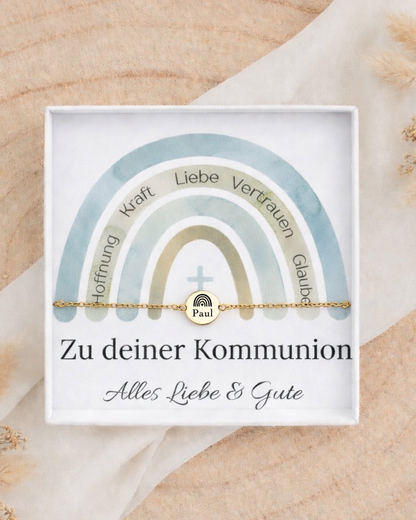 ISA - Kommunion Armband mit Gravur