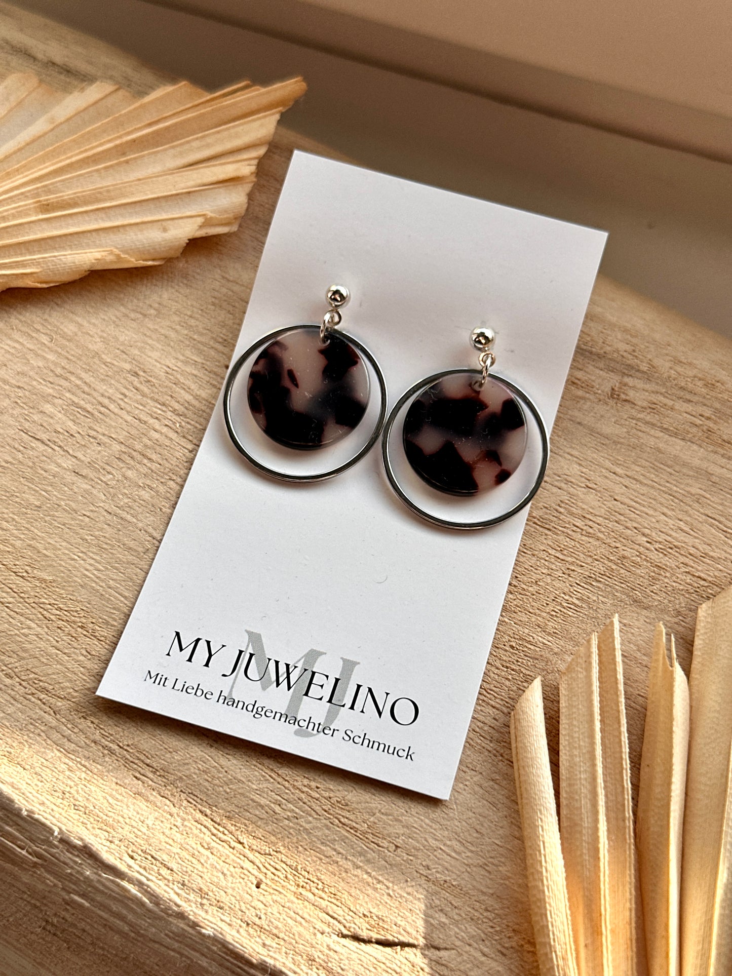 AMY - Acetat Ohrringe