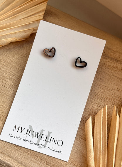 VALE - Herz Ohrstecker offen