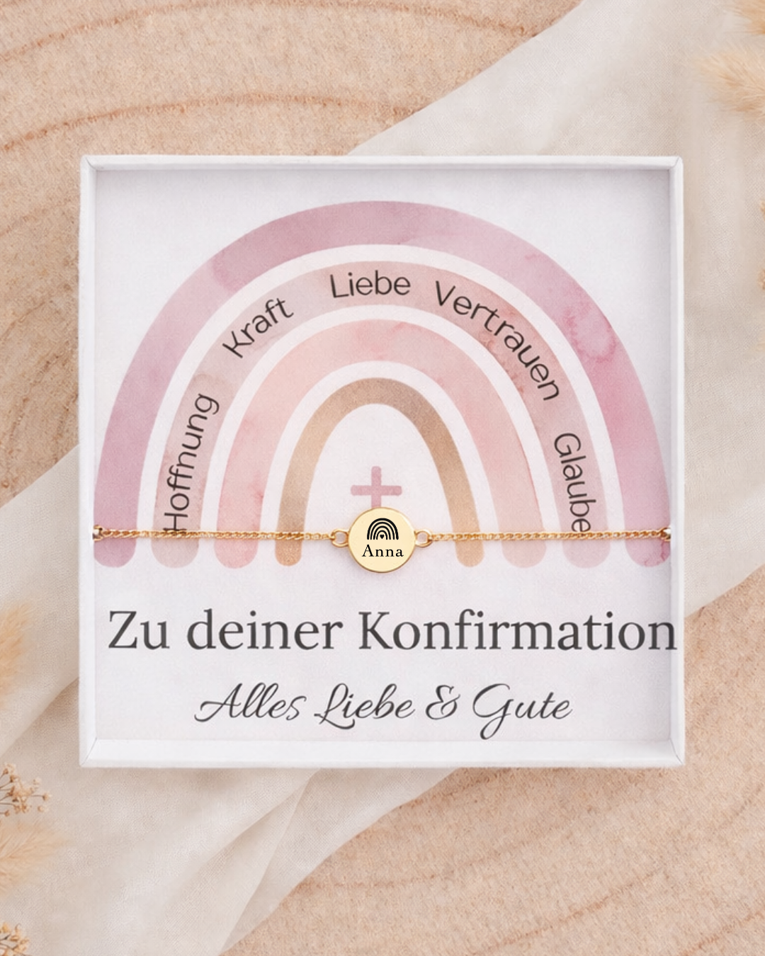ISA - Konfirmation Armband mit Gravur