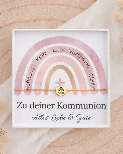 ISA - Kommunion Armband mit Gravur