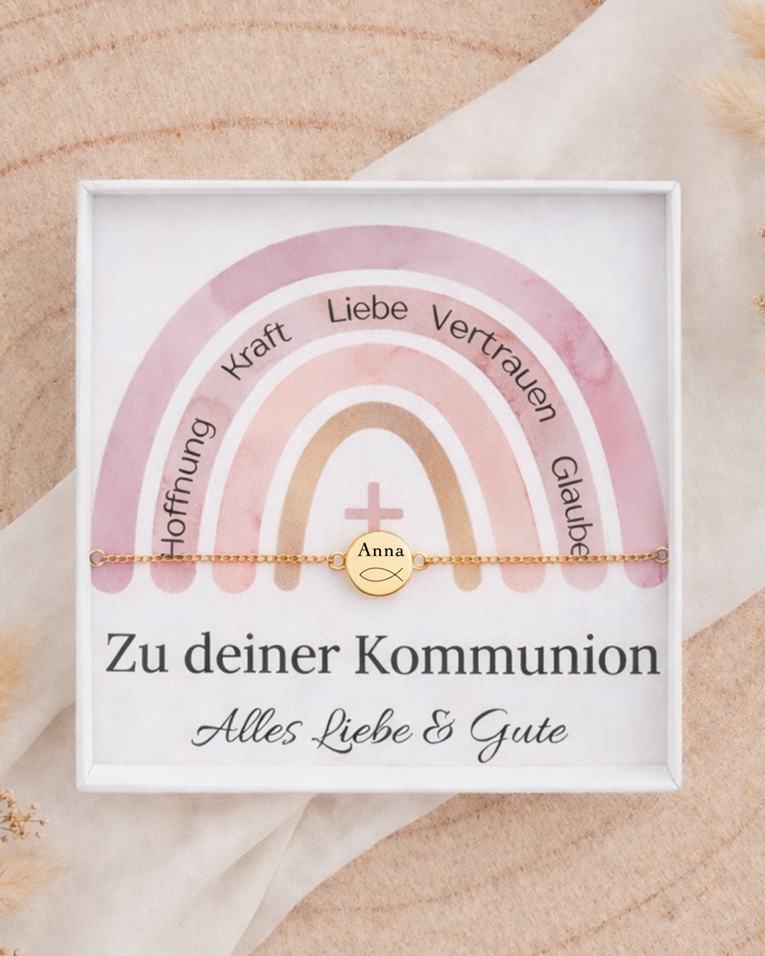 PIA - Kommunion Armband mit Gravur