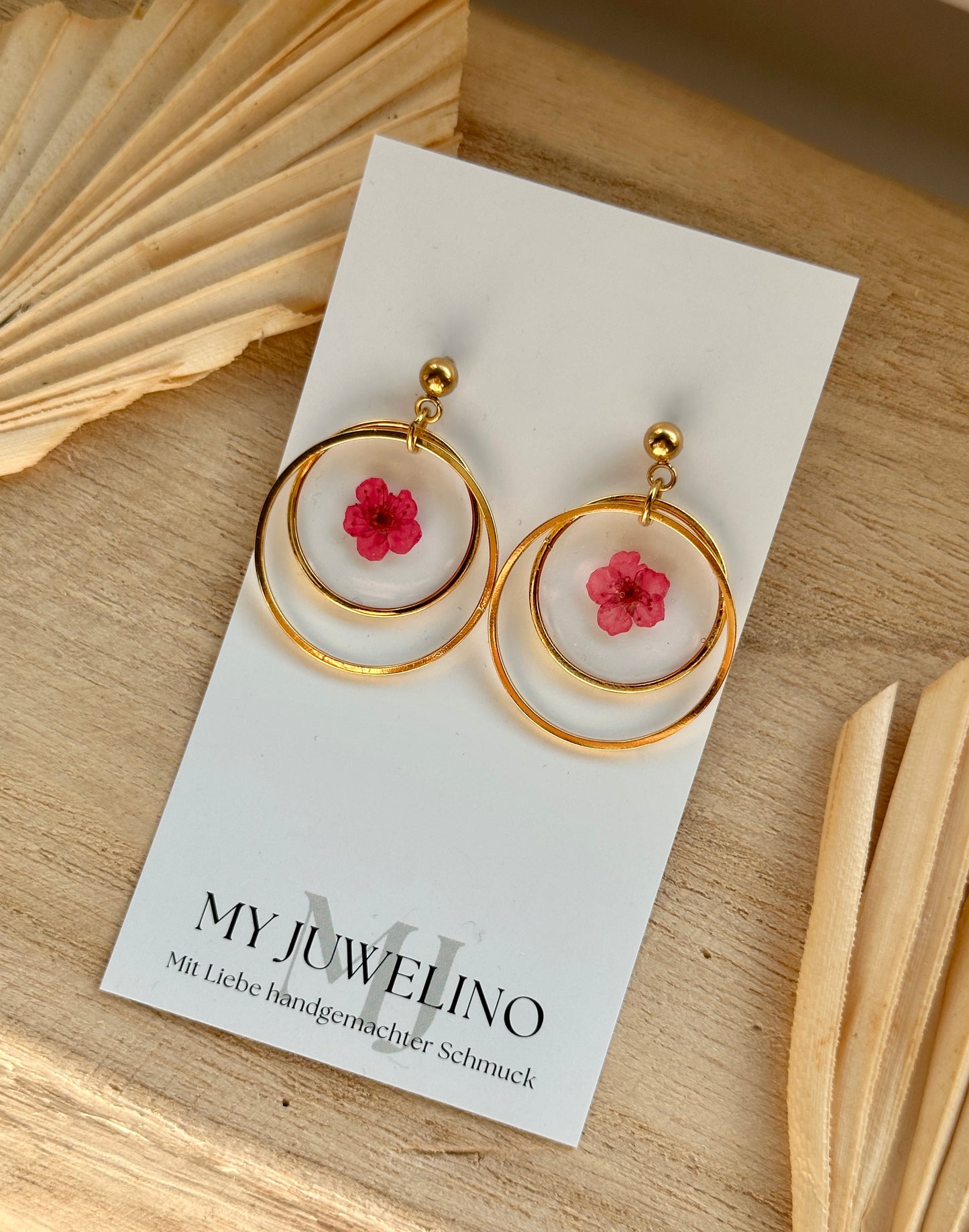 FLORI - Ohrringe Trockenblumen