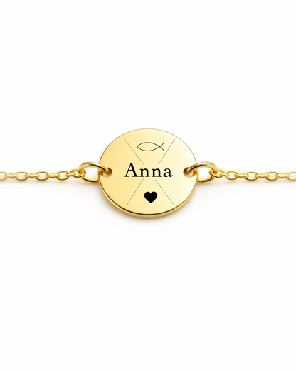 LOU - Kommunion Armband mit Gravur