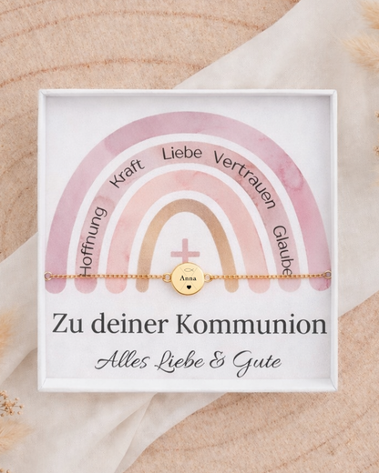 LOU - Kommunion Armband mit Gravur