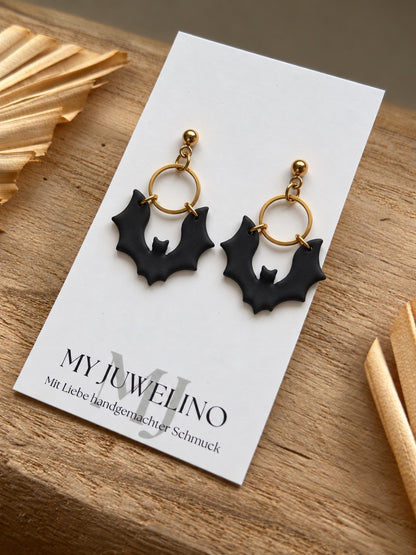 SALEM - Fledermaus-Ohrringe in Gold