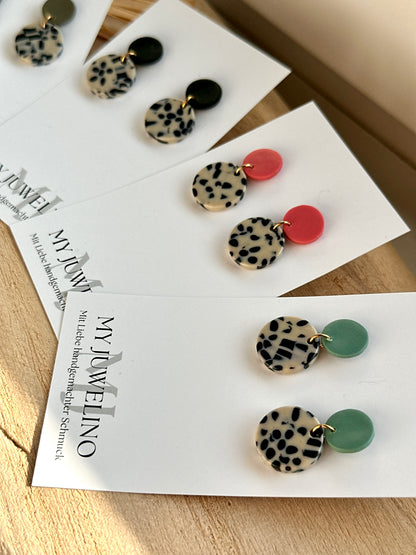 INA - Colorful Leopard Earrings