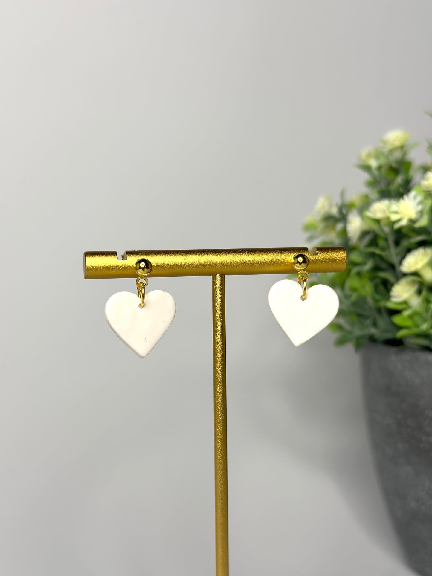 "Lovely" heart earrings