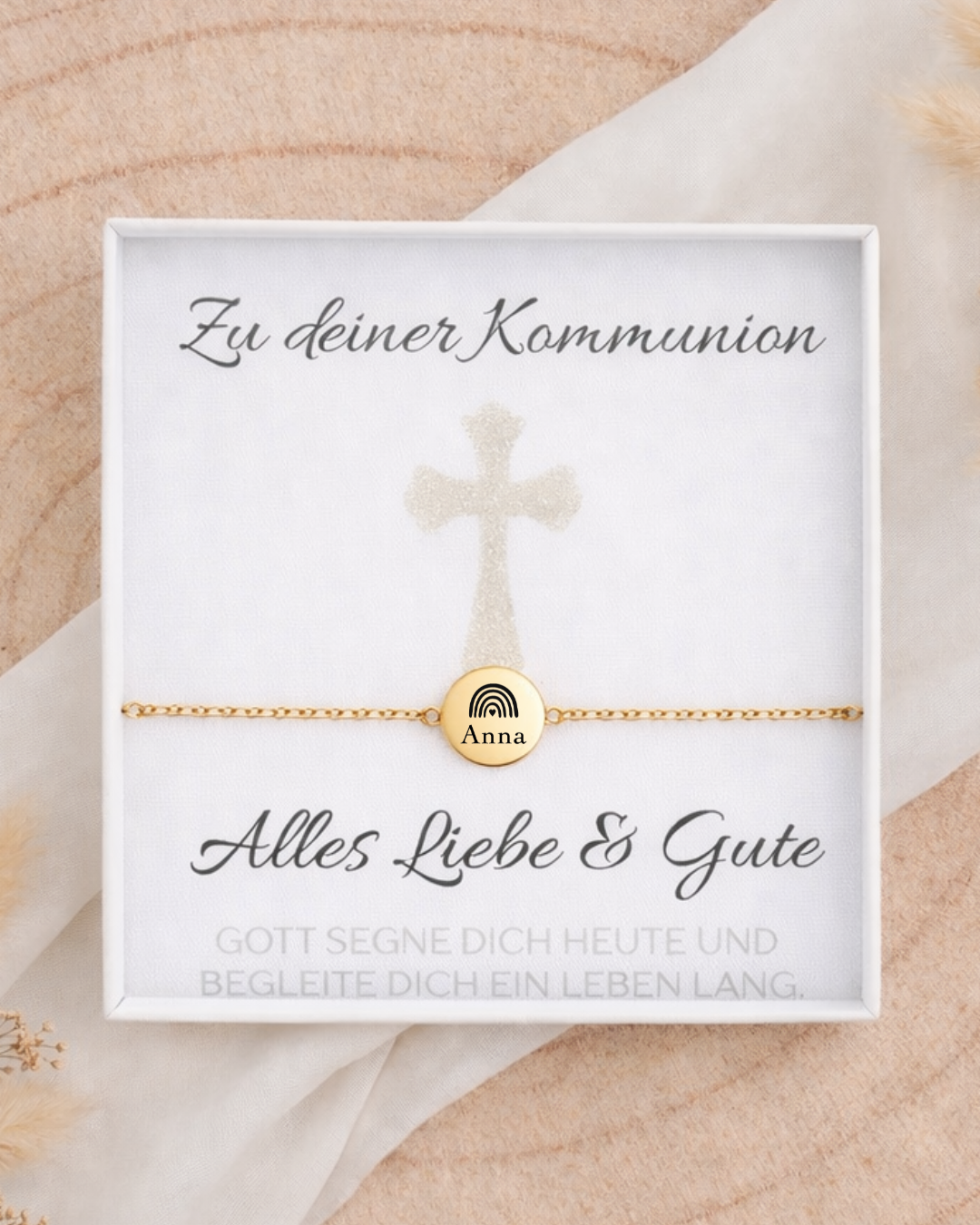 ISA - Kommunion Armband mit Gravur