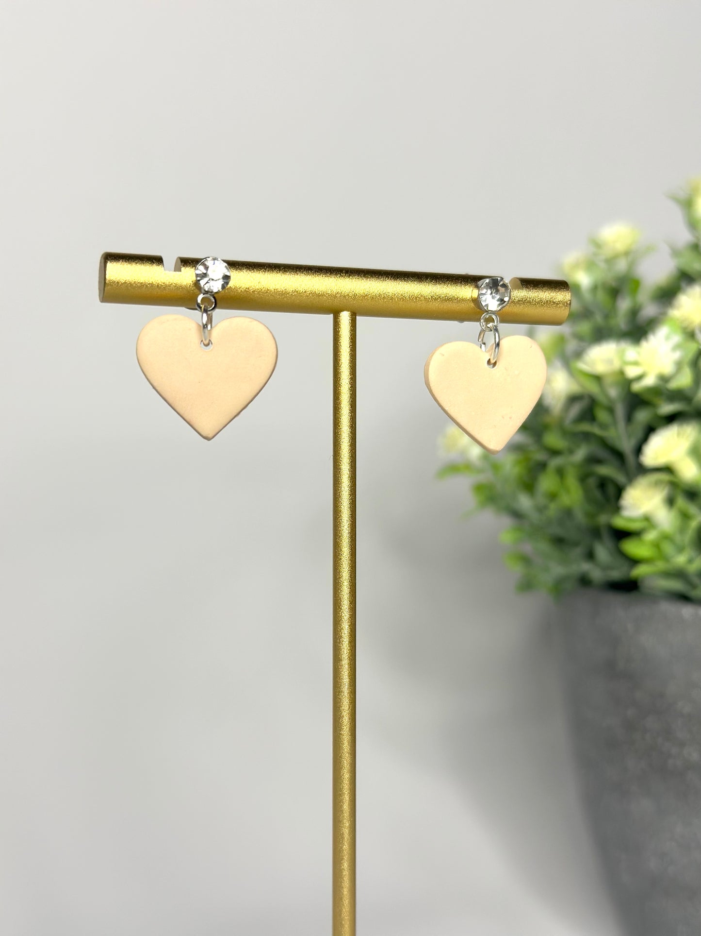 "Lovely" heart earrings