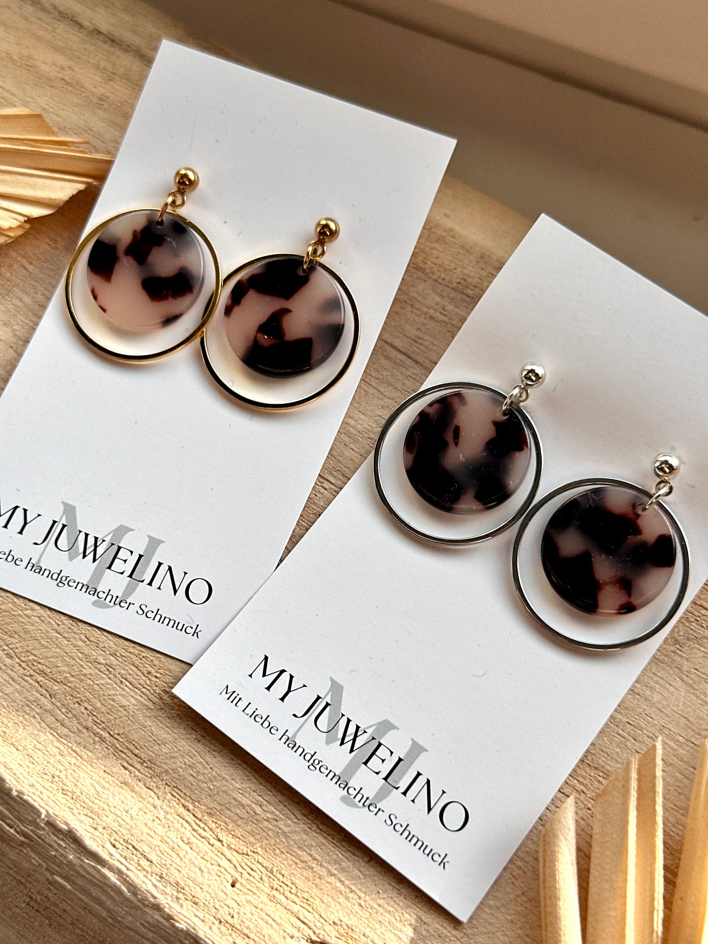 AMY - Acetat Ohrringe