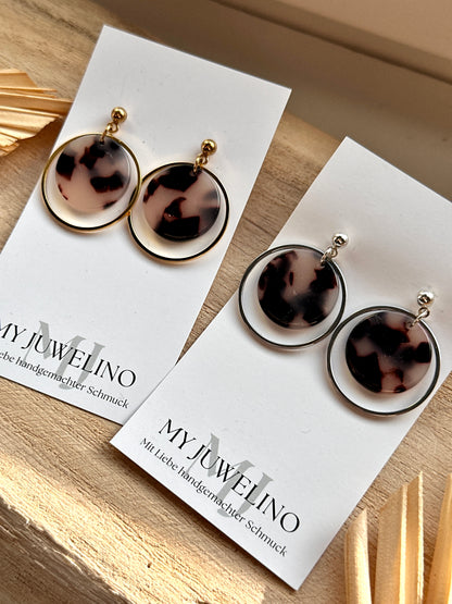 AMY - Acetat Ohrringe