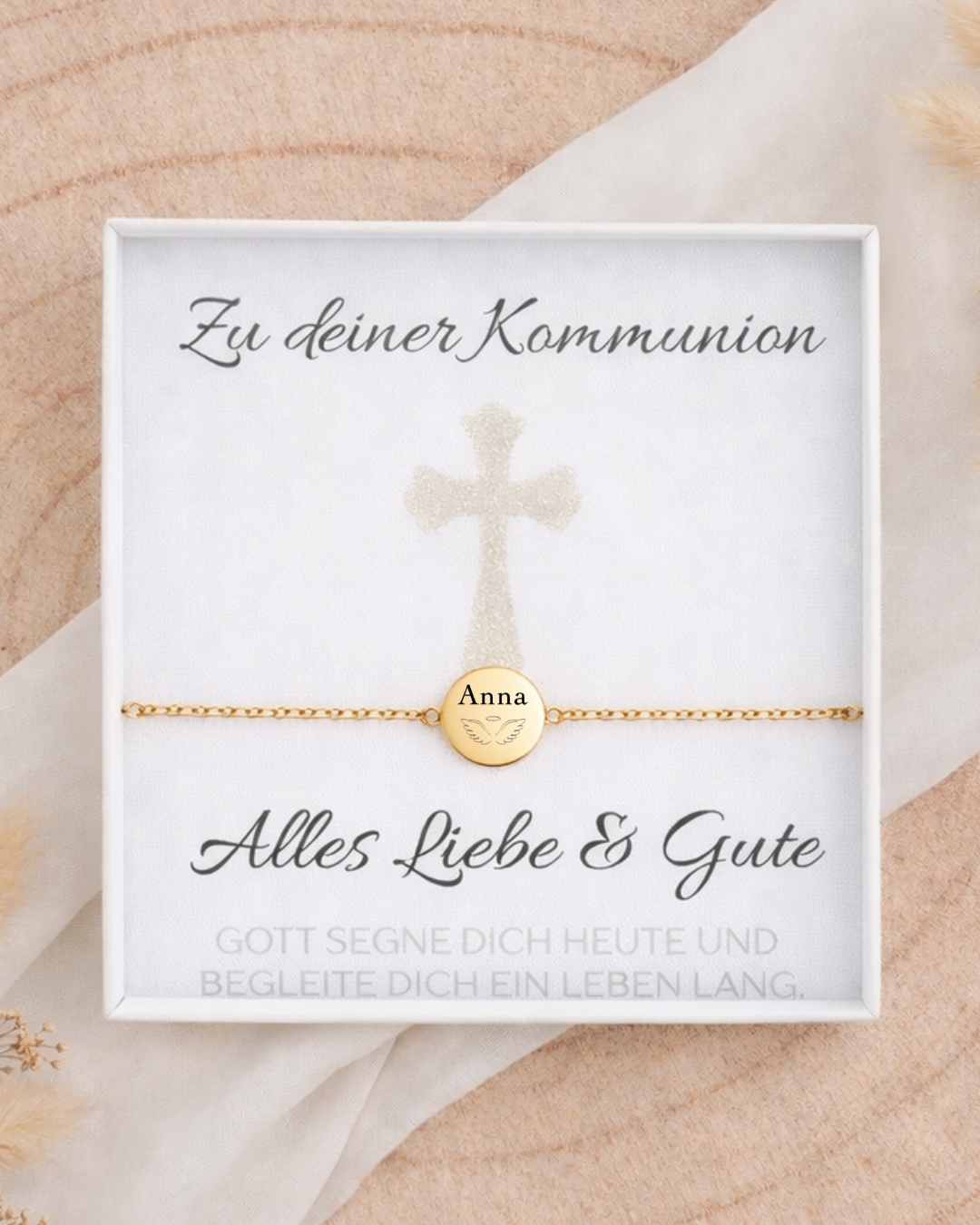 EVI - Kommunion Armband mit Gravur