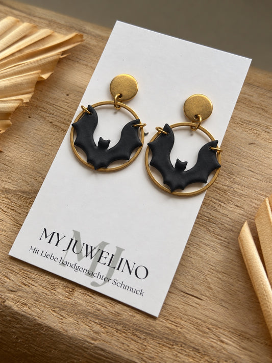 NYX - Fledermaus-Ohrringe in Gold