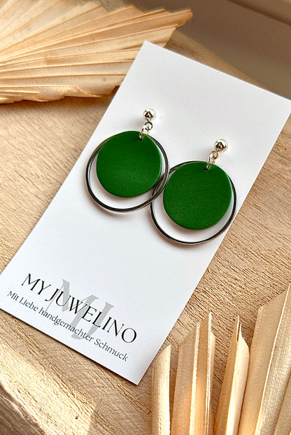 CLARA - Round earrings with a delicate ring