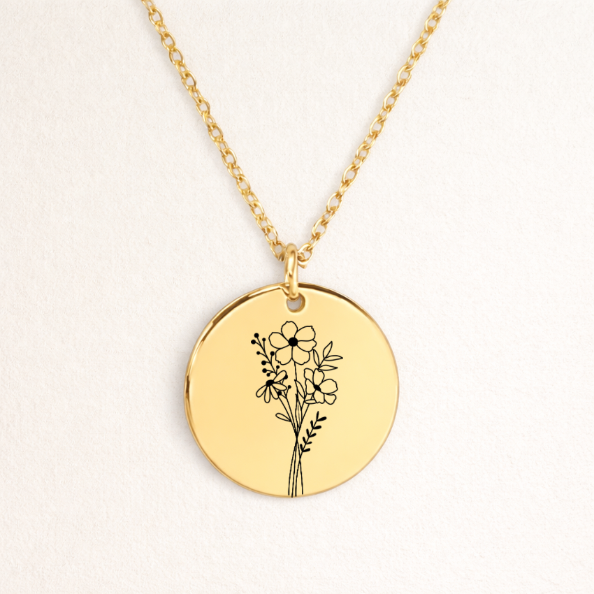 ELLY - Blumenmuster Kette