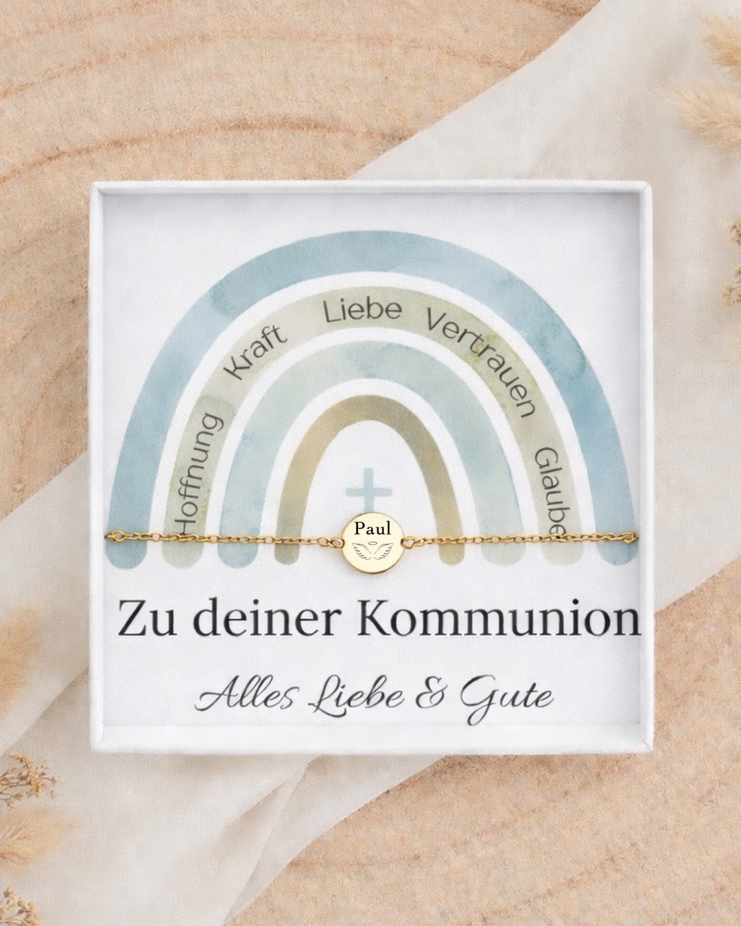 EVI - Kommunion Armband mit Gravur