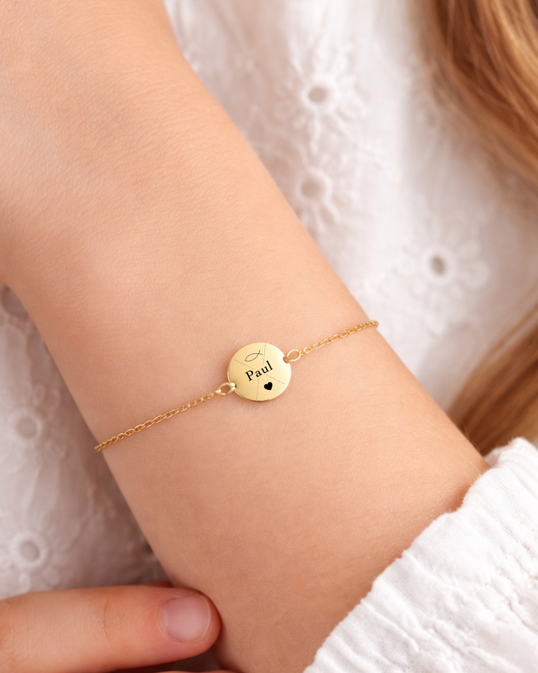 LOU - Kommunion Armband mit Gravur