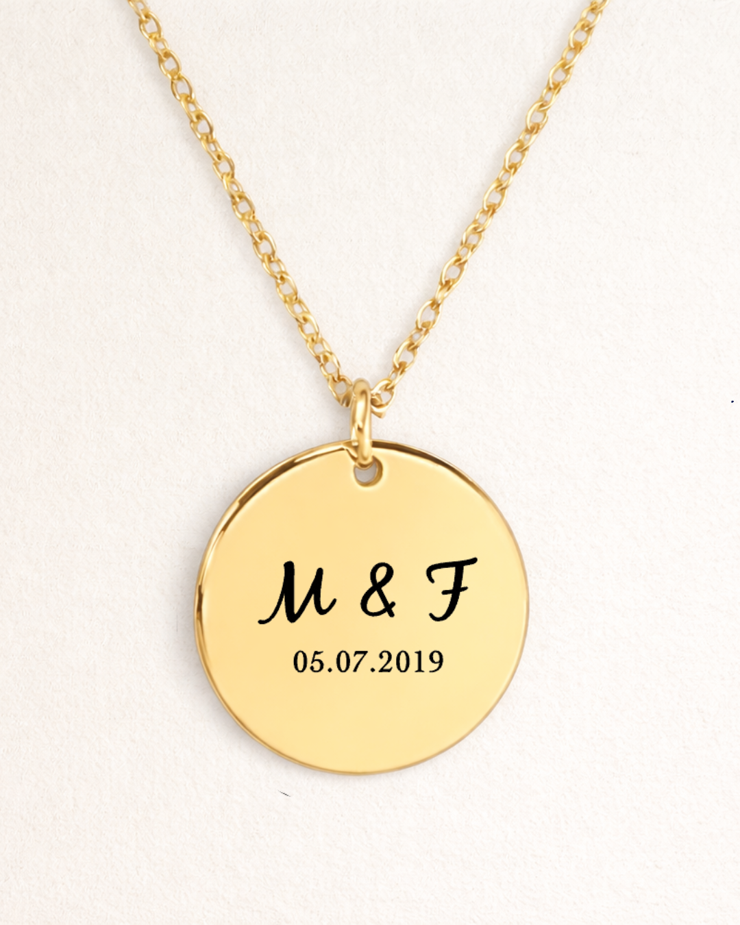 SIDNEY - personalisierbare Kette mit Datum