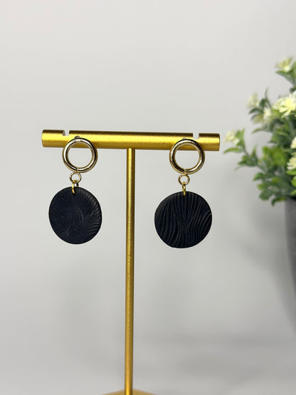 "Classy" round earrings