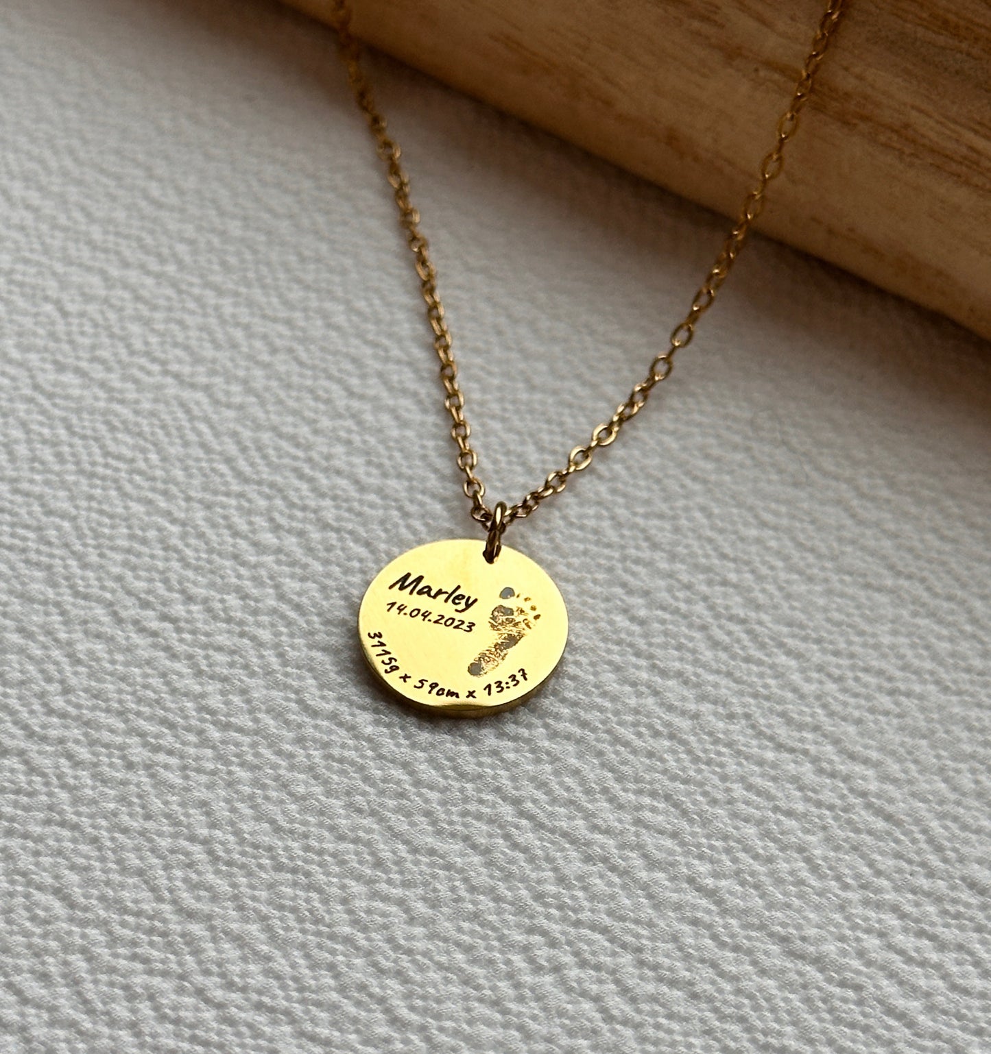 CORA - personalisierbare Fußabdruckkette