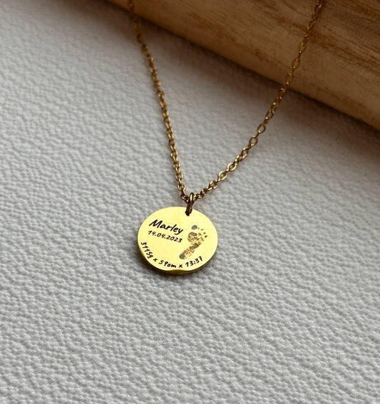 CORA - personalisierbare Fußabdruckkette