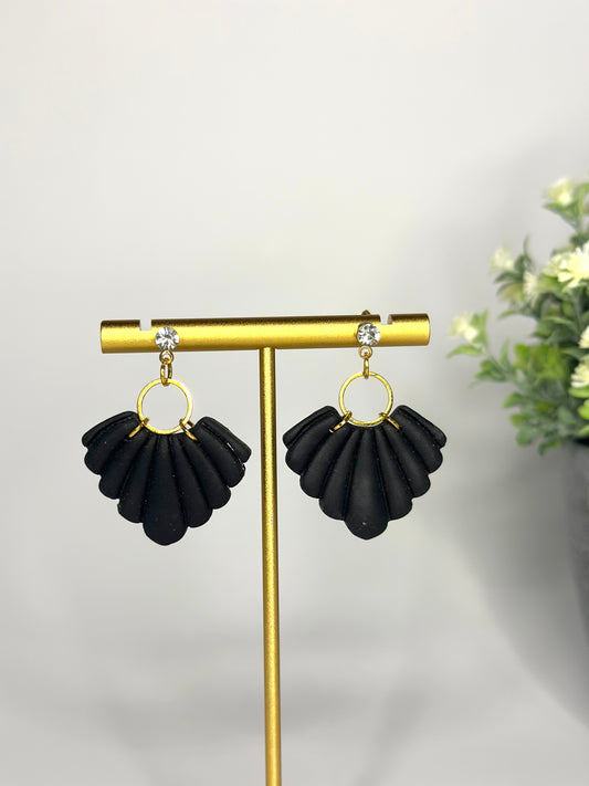 "Bella" fan shape earrings