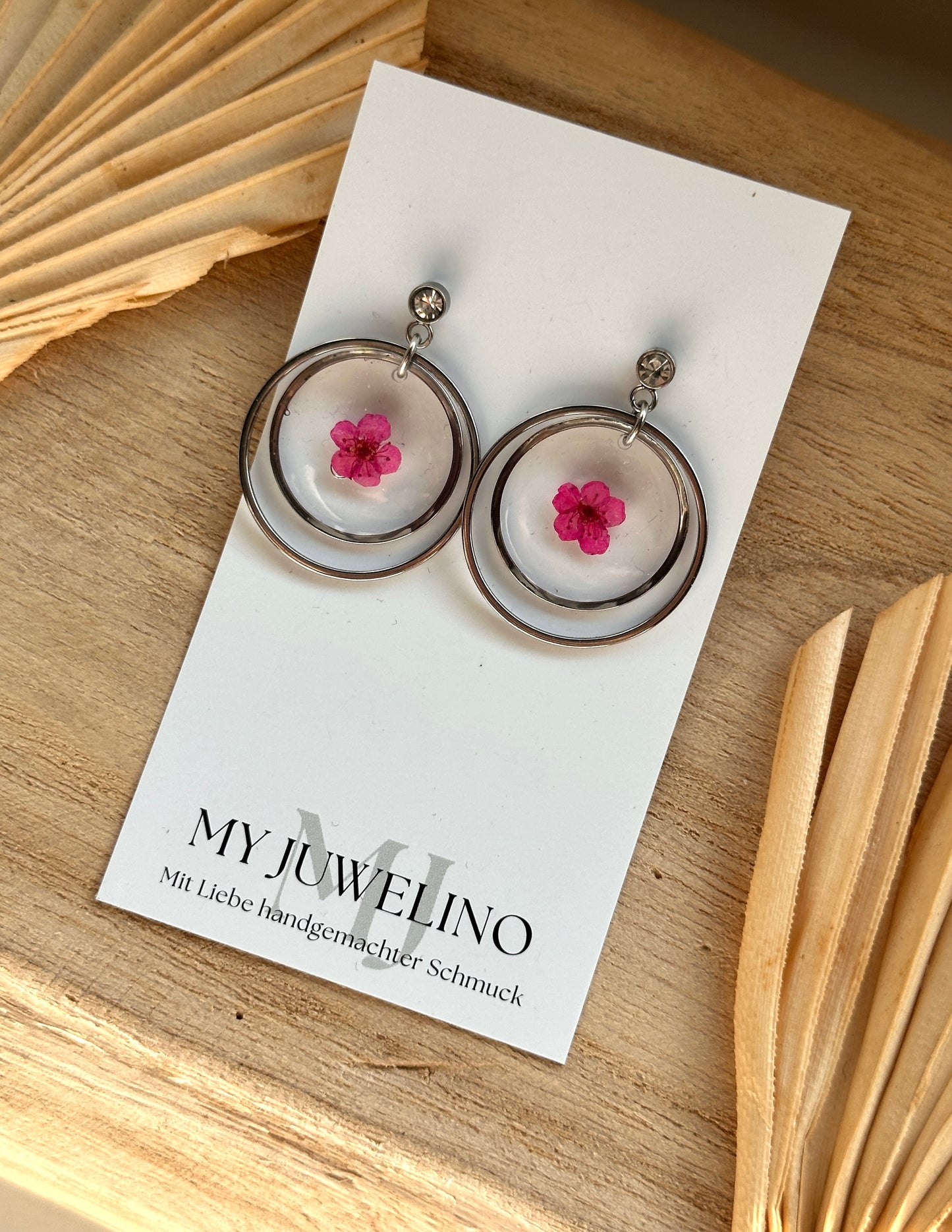 FLORI - Ohrringe Trockenblumen