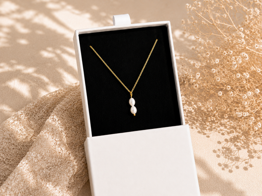 NIA Perlenkette Gold Produktbild