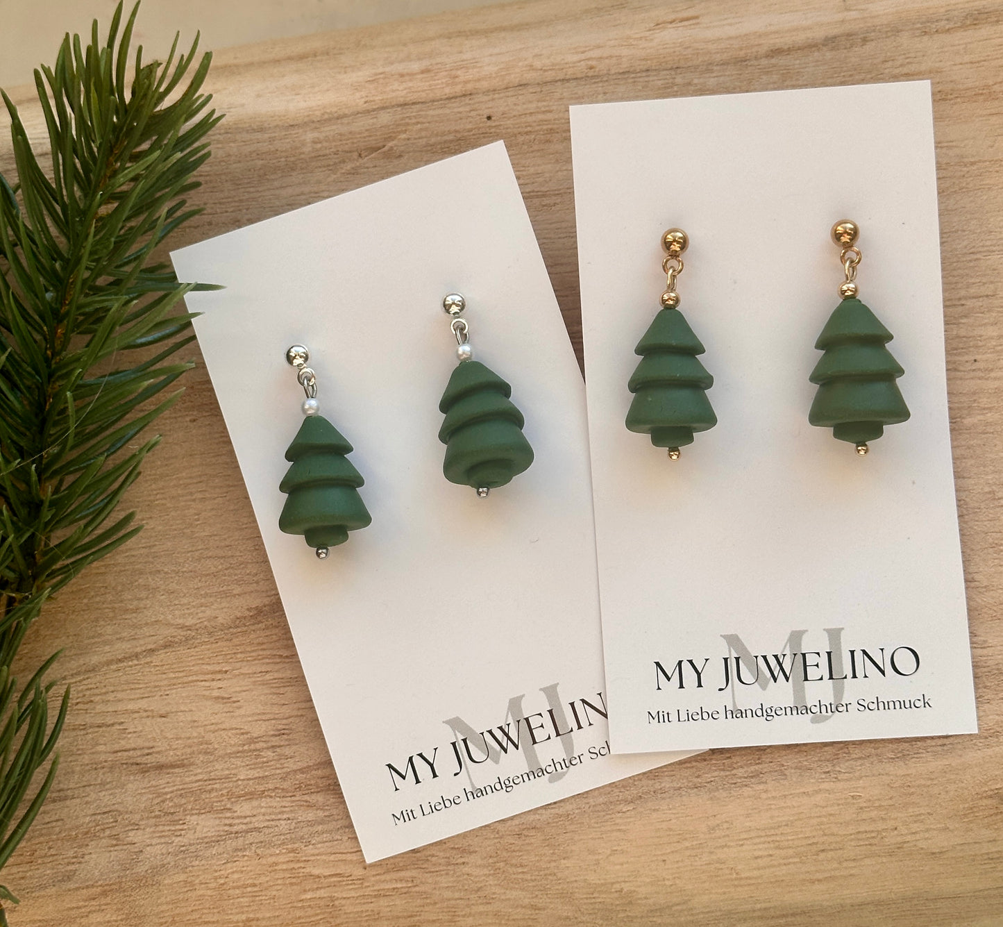 LOU - 3D Tannenbaum Ohrringe