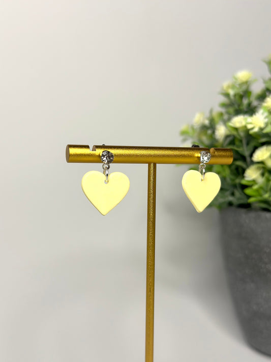 "Lovely" heart earrings