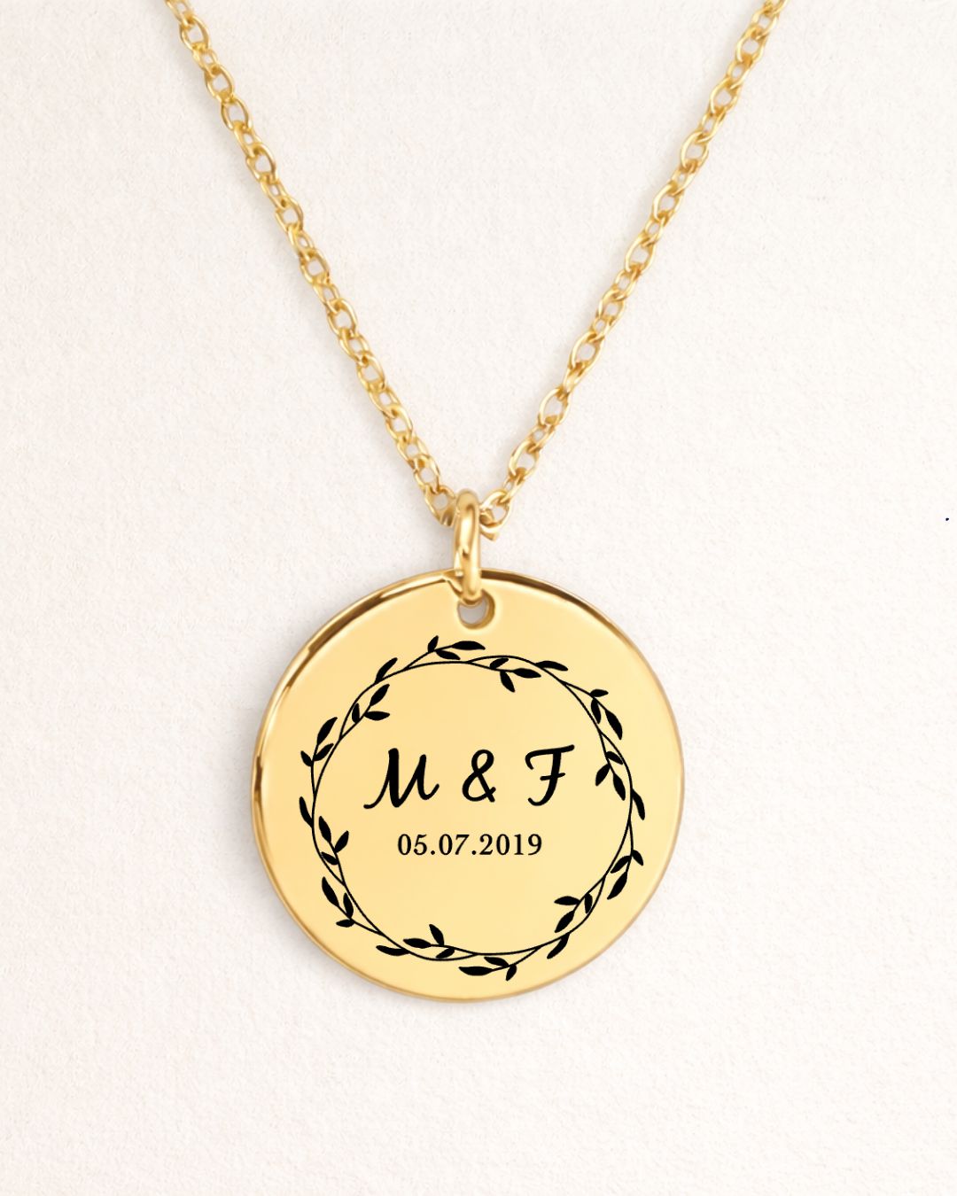 SIDNEY - personalisierbare Kette mit Datum