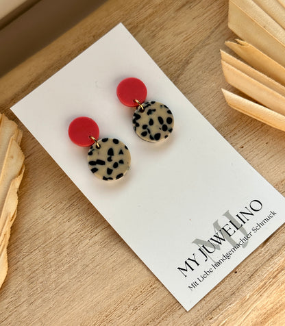 INA - Colorful Leopard Earrings