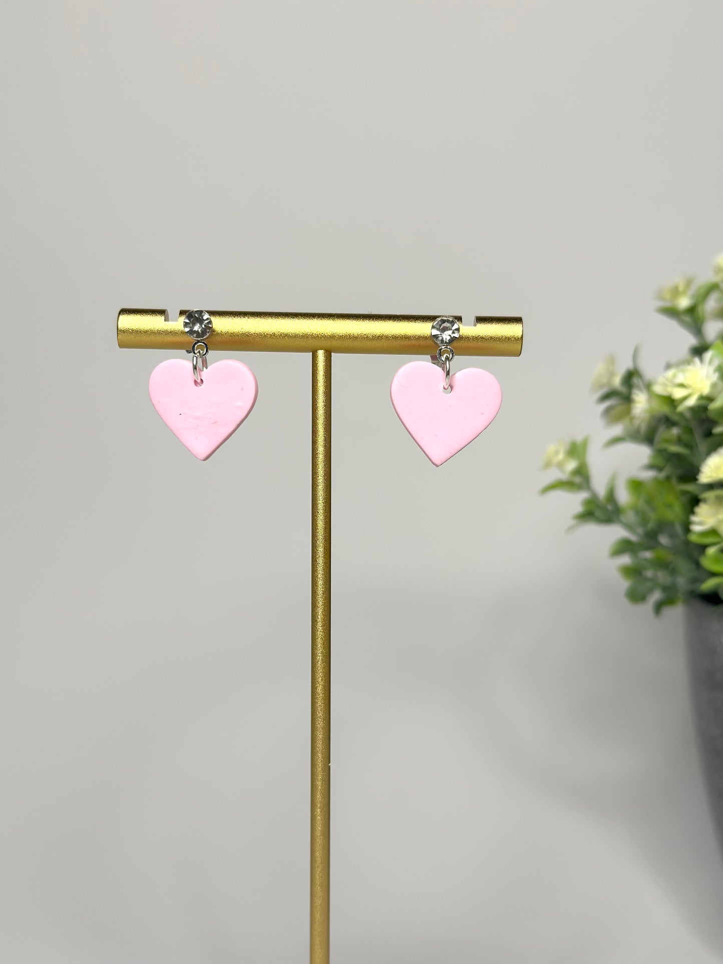 "Lovely" heart earrings