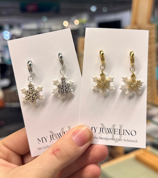 NOELLE - Schneeflocken Ohrringe