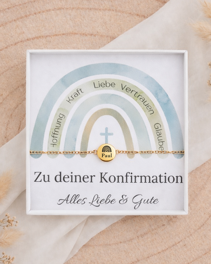 ISA - Konfirmation Armband mit Gravur