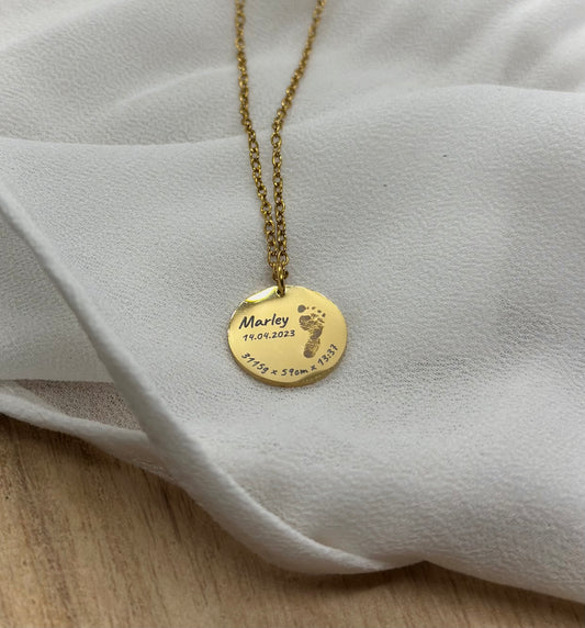 CORA - personalisierbare Fußabdruckkette