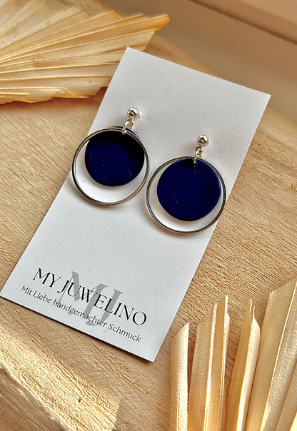 CLARA - Round earrings with a delicate ring