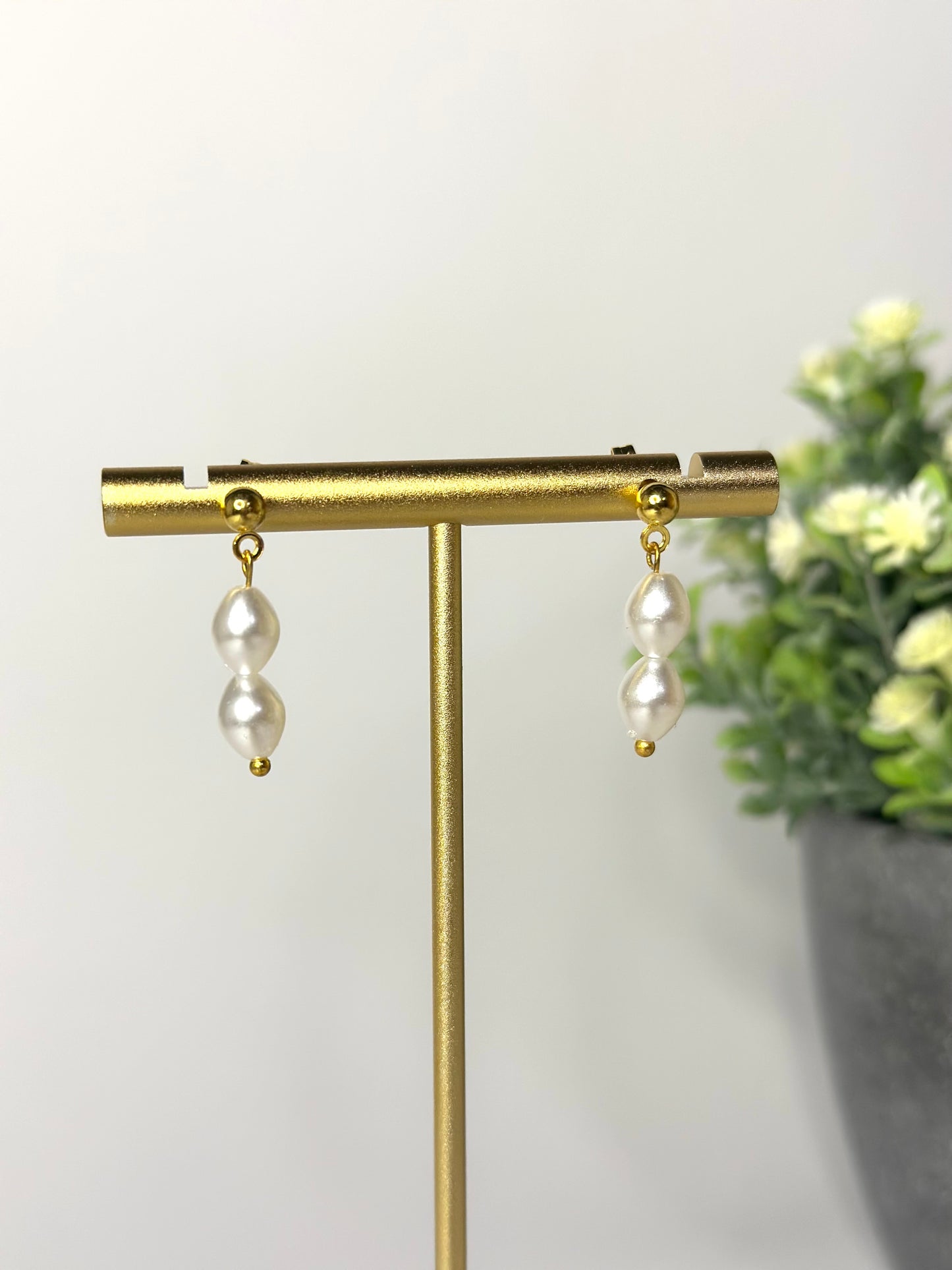 "Ocean" pearl earrings