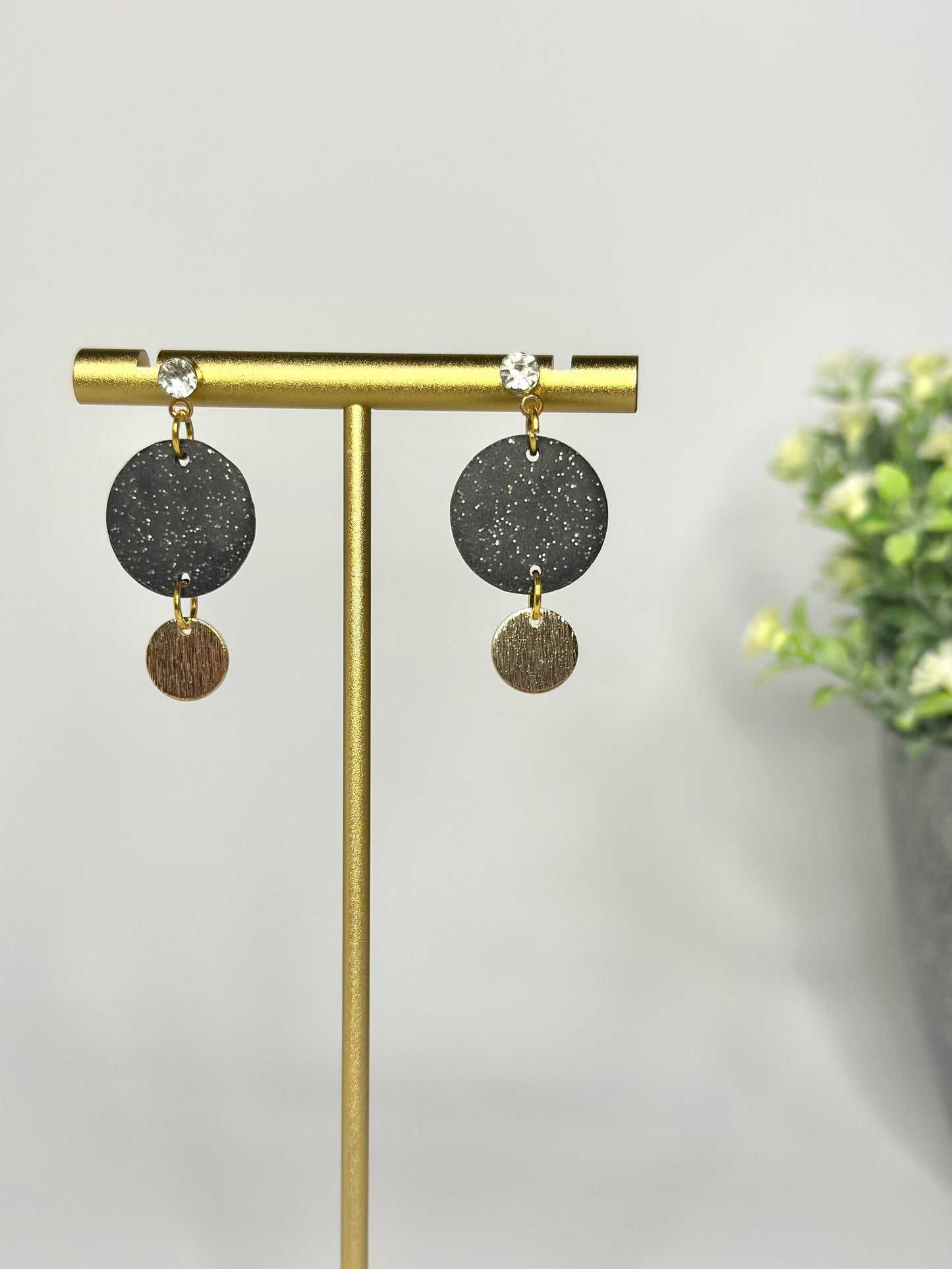 "Aurora" earrings with gold plates