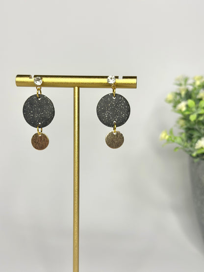 "Aurora" earrings with gold plates