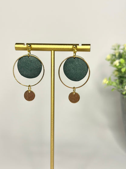 "Amora" earrings with gold elements