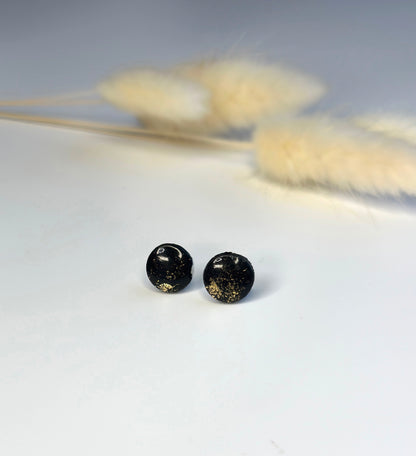 "Zane" round stud earrings