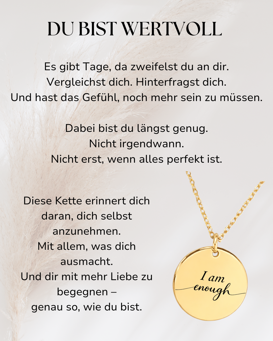 ELIN - Affirmations Kette Selbstliebe
